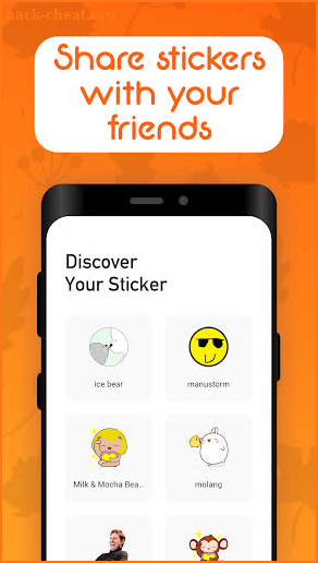 Free Sticker- Sticker maker for WhatsApp & Singal screenshot