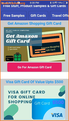 Free Stuff, Product Samples & Gift Cards screenshot