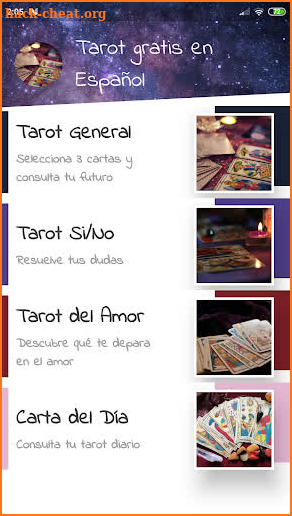 Free Tarot in Spanish more reliable (cartomancy) screenshot