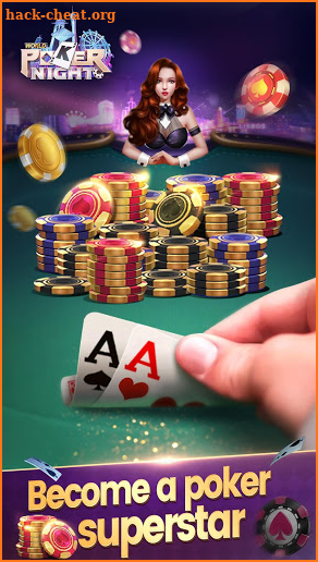 Free Texas Holdem Card Games-World Poker Night screenshot