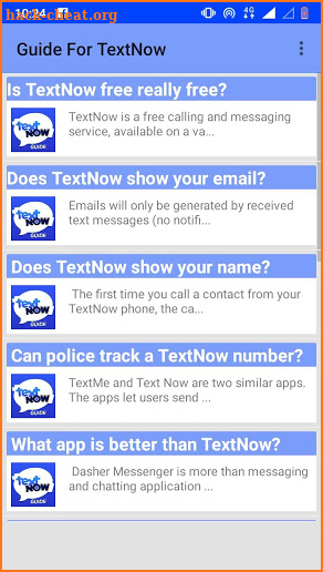 Free text & Calls: TextNow Guide(Unofficial) screenshot