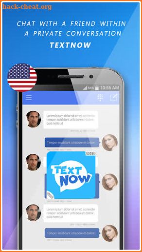 Free TextNow - call free US Number Tips screenshot