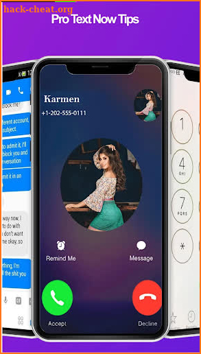 Free TextNow : free Call & SMS USA Nber Tips screenshot