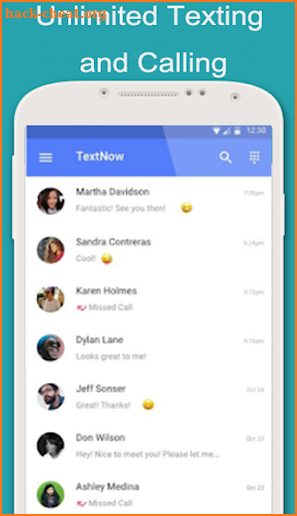 Free TextNow Text+calls App Tips 2018 guide screenshot