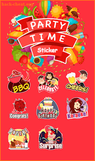 Free TouchPal Sticker -  Party screenshot