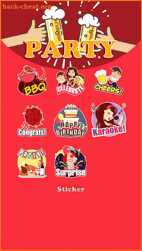 Free TouchPal Sticker -  Party screenshot