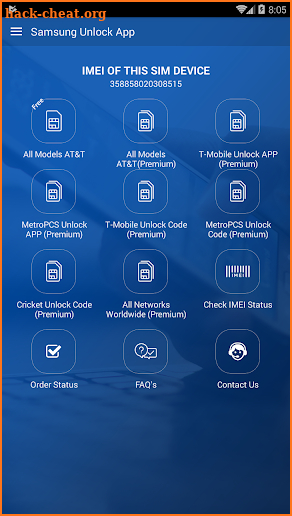 Free Unlock Samsung Mobile SIM screenshot