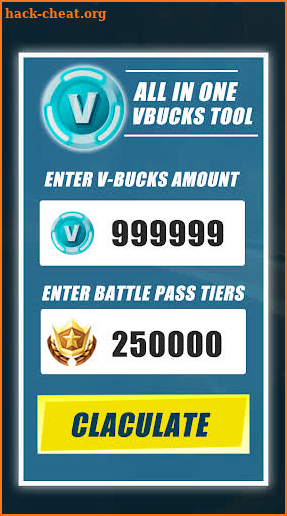 Free V Bucks and Battle Pass Pro Calc screenshot