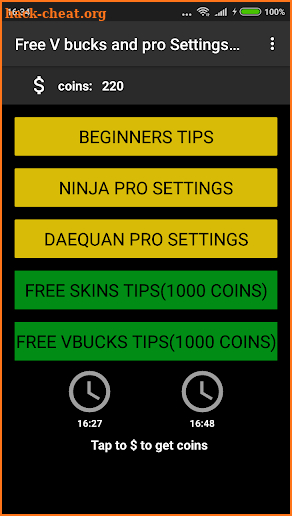 Free V bucks and pro Settings Battle Royale tips screenshot
