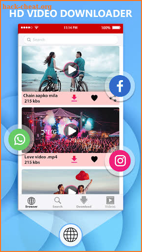 Free video downlaod app - save from net screenshot