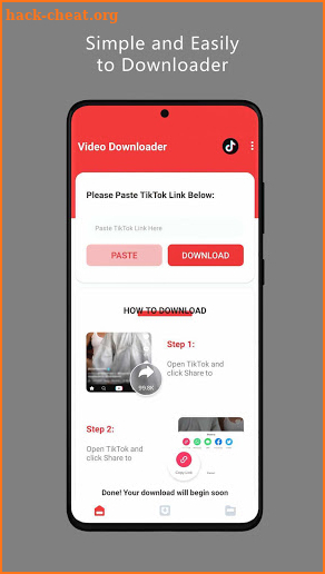 Free Video Downloader For Tik- No Watermark screenshot