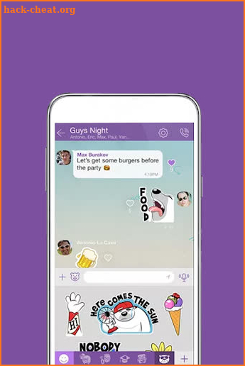 Free Video Messenger & Calling Stickers screenshot