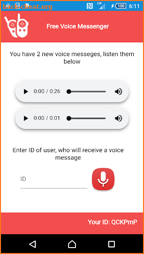 Free Voice Messenger screenshot