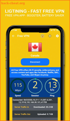 Free VPN app - Phone booster, battery saver screenshot