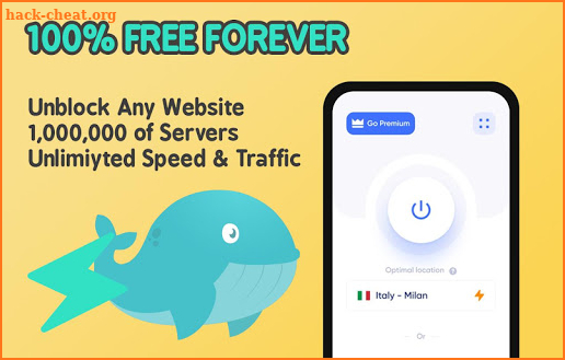 Free VPN Whale Unlimited Secure Hotspot VPN Proxy screenshot