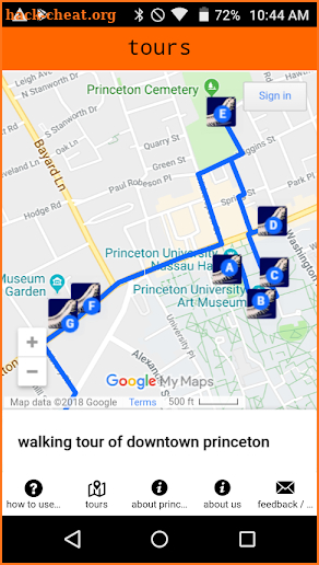 free walking tour of princeton nj screenshot