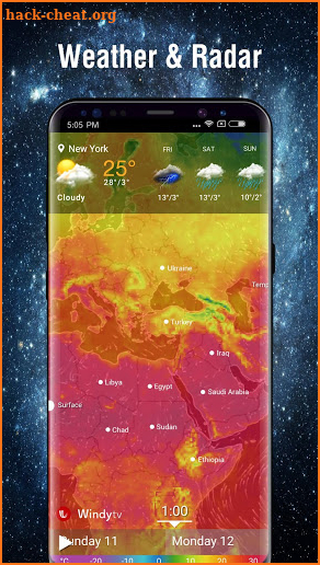 Free weather radar & Global weather screenshot