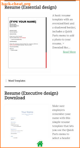 Free Word Office Templates screenshot