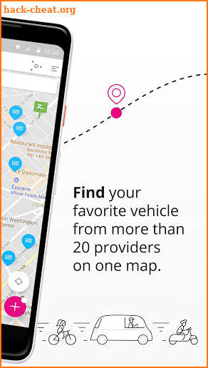 Free2Move compare & book cars scooters bikes taxis screenshot