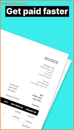 Freebie Invoice Estimate Maker screenshot