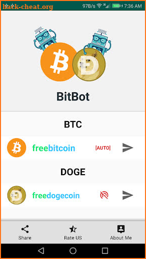 FreeBitcoin Auto Roll: BitBot, win free BTC & DOGE screenshot