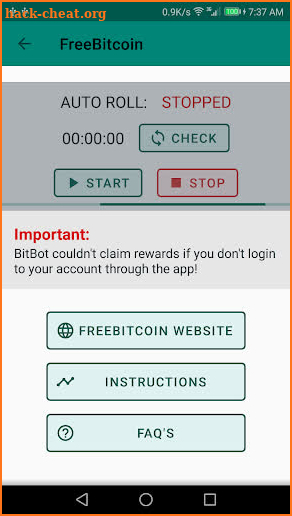 FreeBitcoin Auto Roll: BitBot, win free BTC & DOGE screenshot