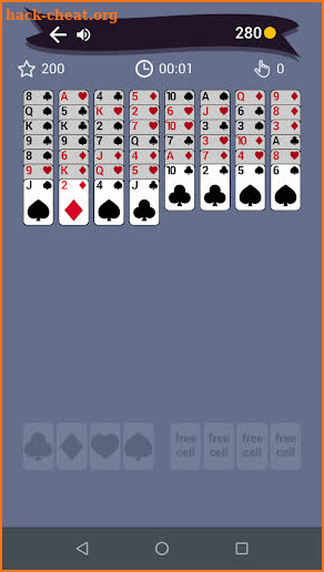 FreeCell Solitaire: card game screenshot