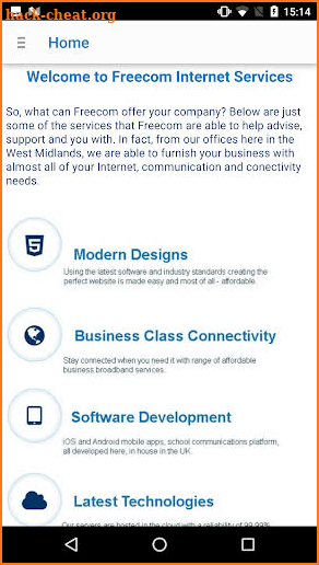 Freecom Internet Services Limited screenshot