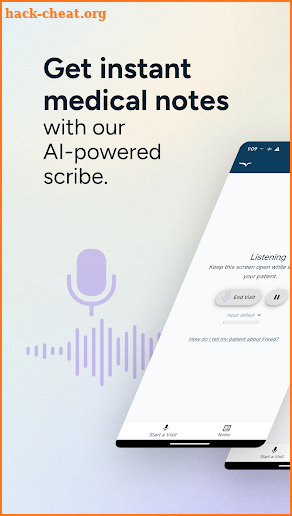 Freed: AI Clinician Assistant screenshot