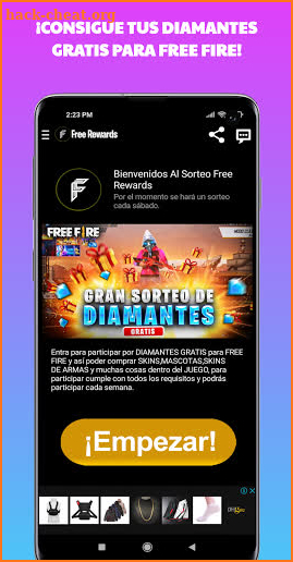 🎁 FreeRewards - Recompensas para Free Fire screenshot