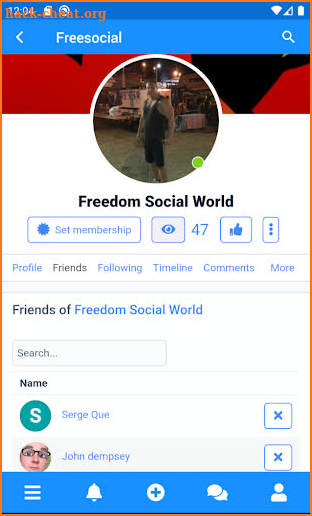 Freesocial screenshot
