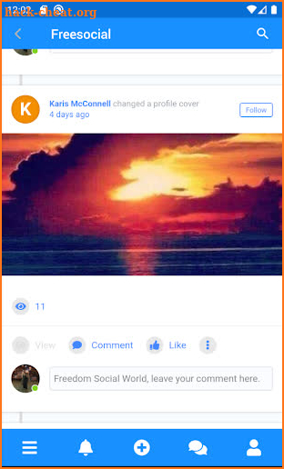 Freesocial screenshot