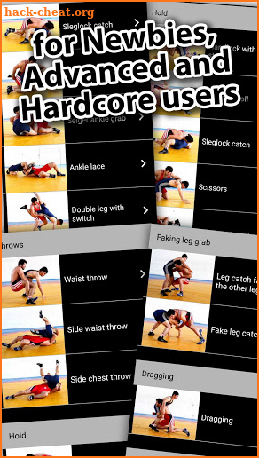 Freestyle Wrestling movement library screenshot