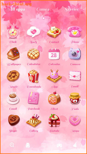(Free)Sweet Lover GO Launcher Theme screenshot