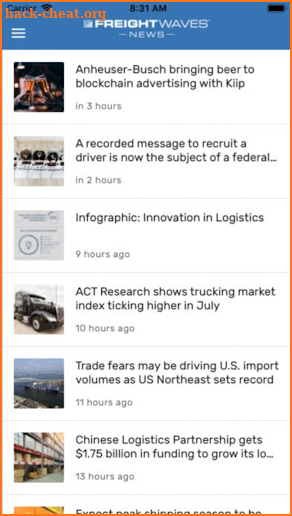FreightWaves News screenshot
