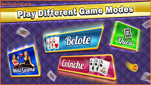 French Belote Free Multiplayer Card Game screenshot