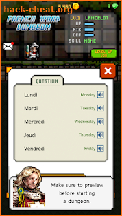 French Dungeon: Learn French Word screenshot