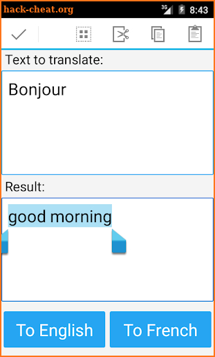 French English Translator screenshot