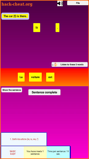 French Grammar Speaking F screenshot