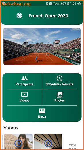 French Open 2020 screenshot