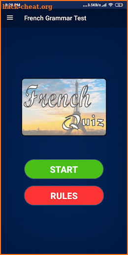 French Practice Test screenshot