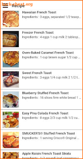 French Toast Recipe screenshot