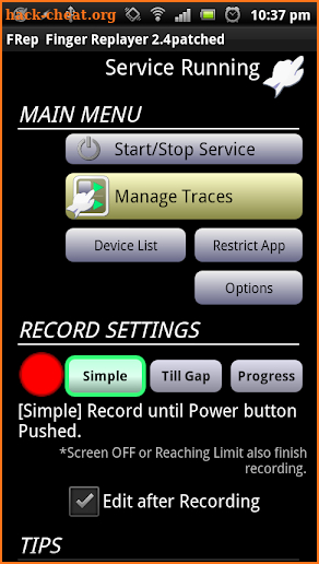 FRep - Finger Replayer screenshot