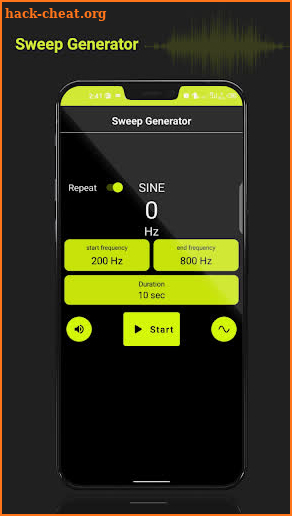Frequency Sound Generator screenshot