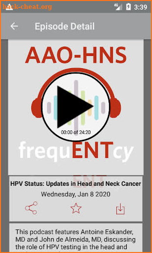 frequENTcy  - AAO–HNS screenshot