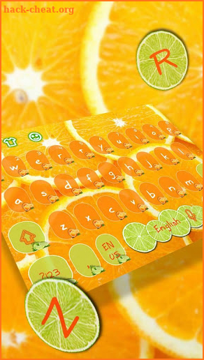 Fresh Citrus Keyboard Theme screenshot