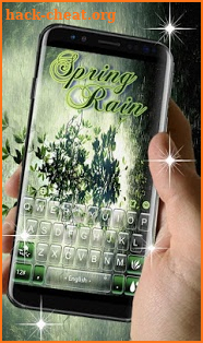 Fresh Spring Rain Keyboard Theme screenshot