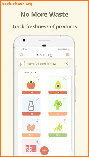Fresh things - expiry date & inventory tracker screenshot
