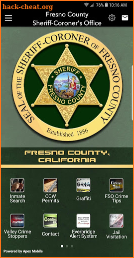 Fresno County Sheriff's Office screenshot