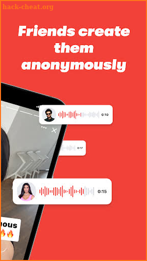 frfr: AI voice messages screenshot
